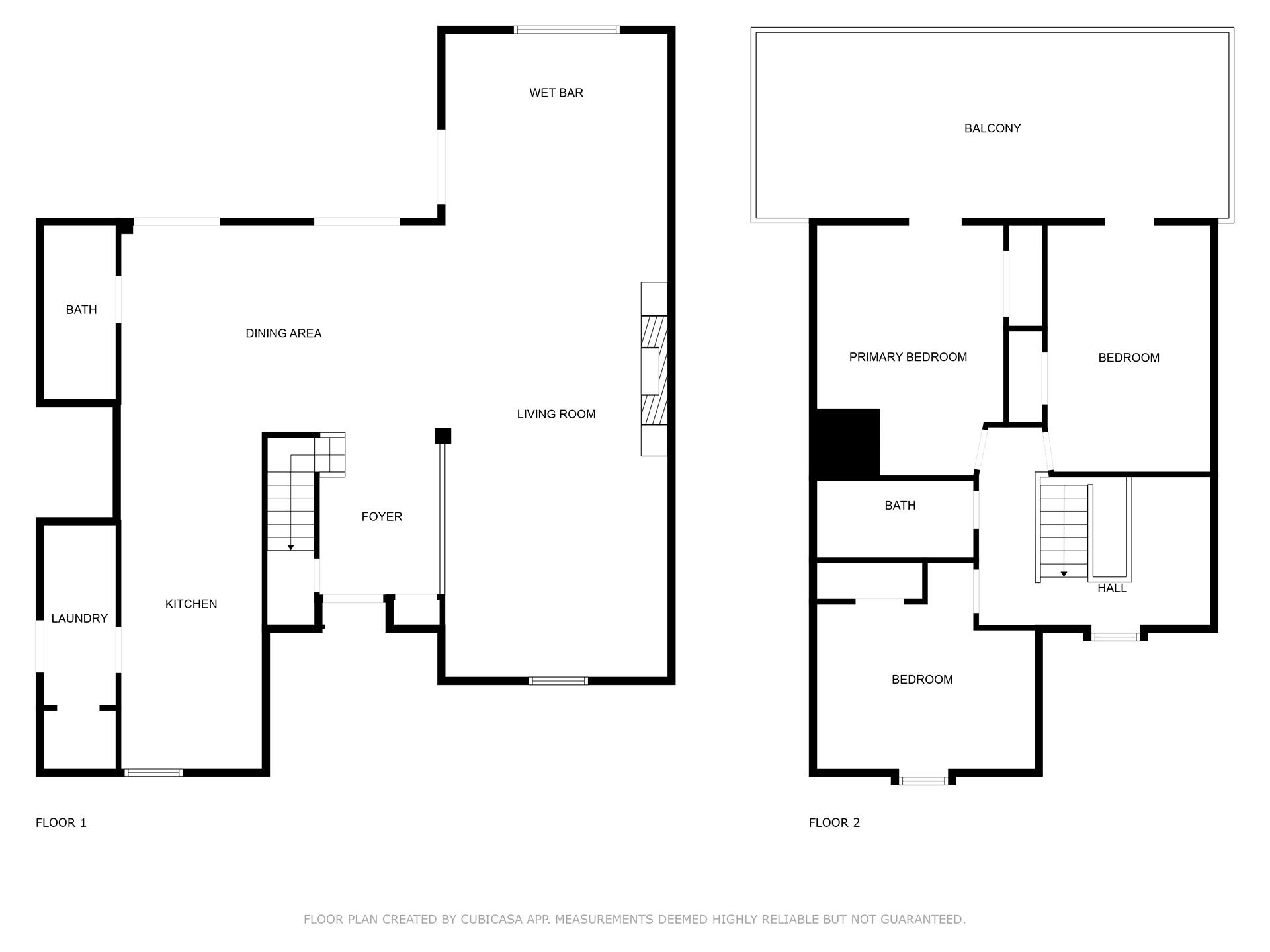 Detailed floor plan showing the layout of this vacation rental