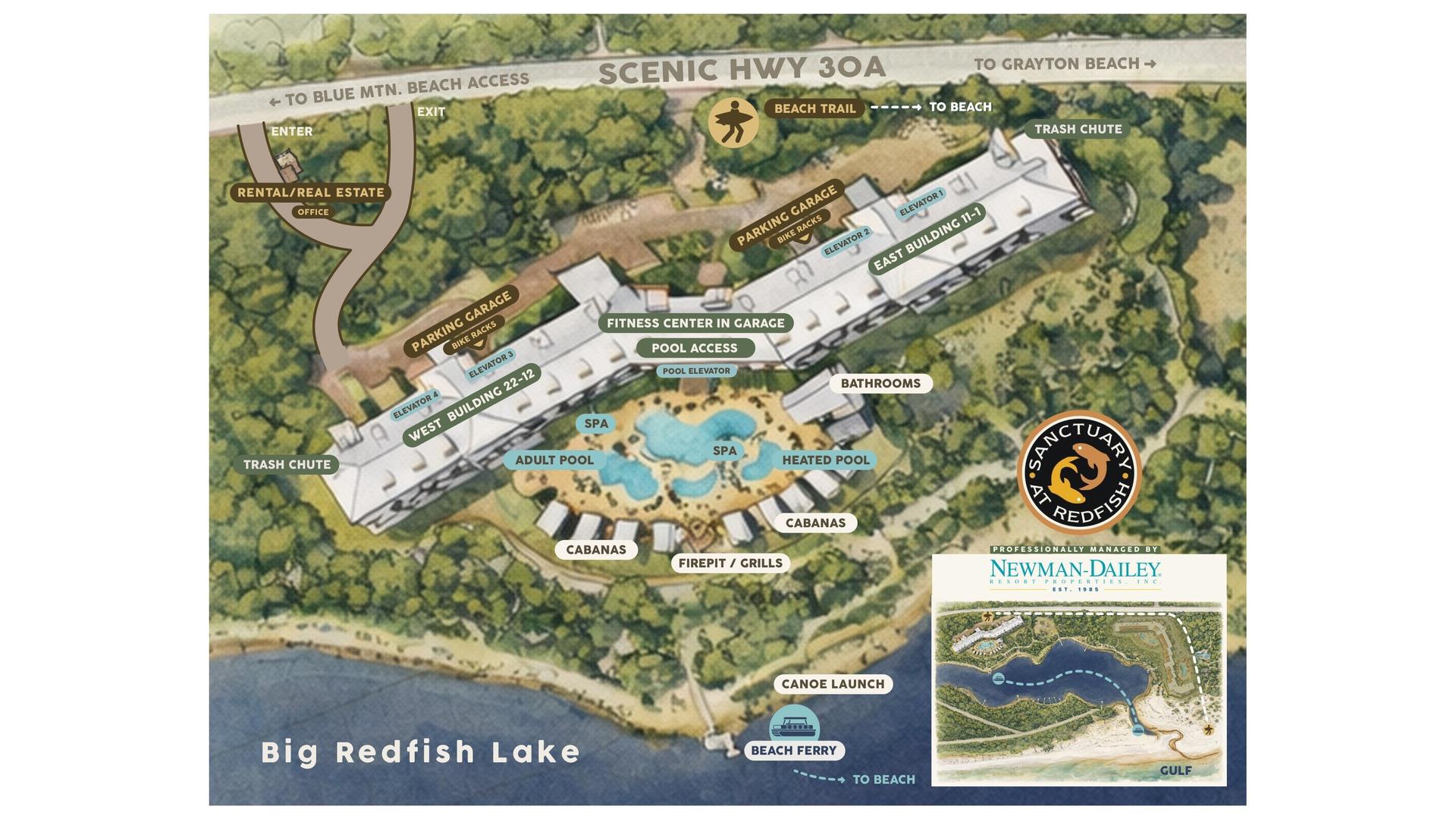 Sanctuary at Redfish Layout