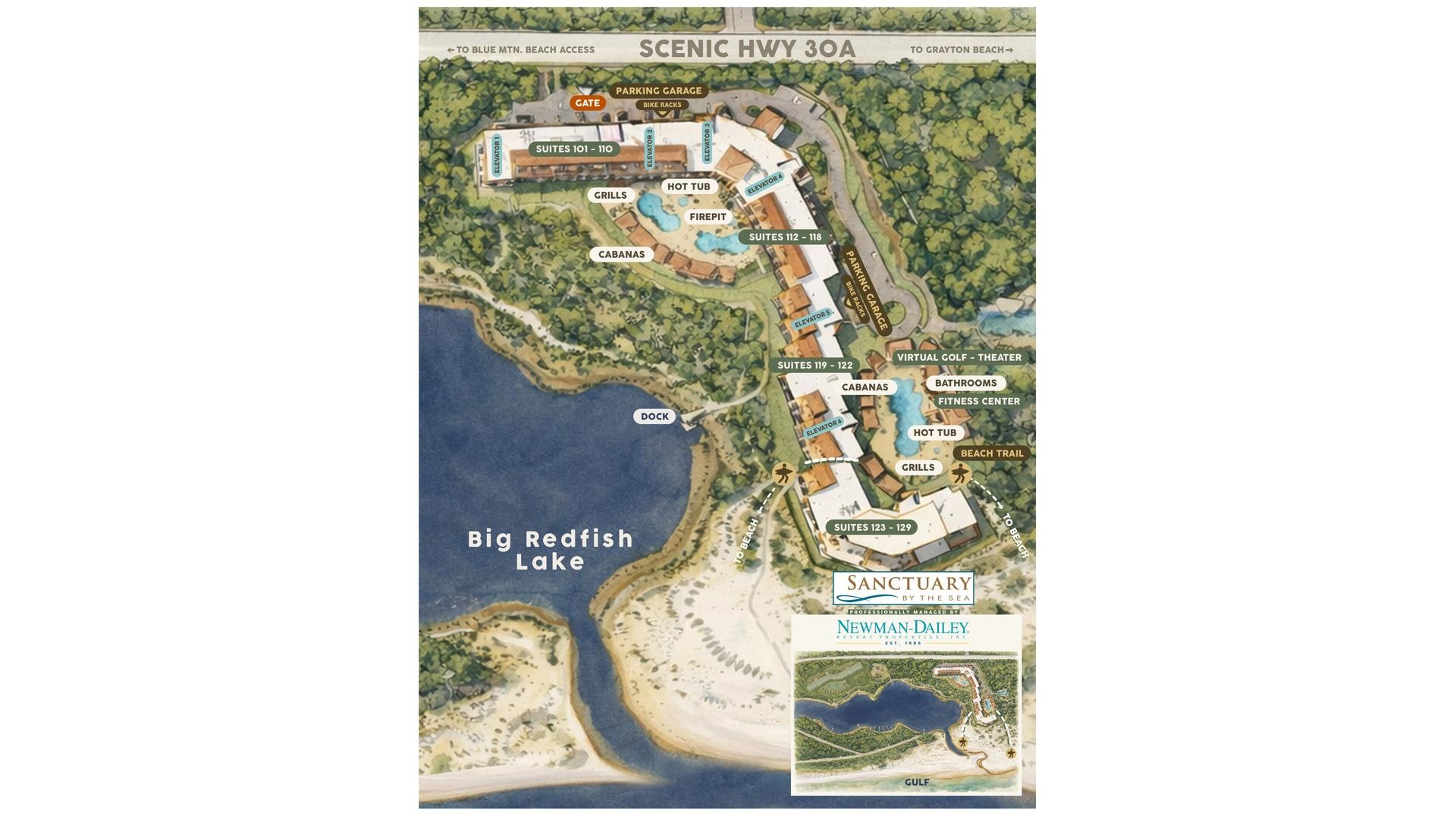 Sanctuary by the Sea Layout