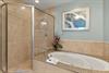Enjoy a rejuvenating shower or soak in the jetted tub after a day of exploring.
