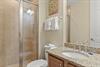Enjoy the private bathroom with a walkin shower, granite countertops, and fresh towels waiting for you. Ample storage and modern fixtures make freshening up a breeze.