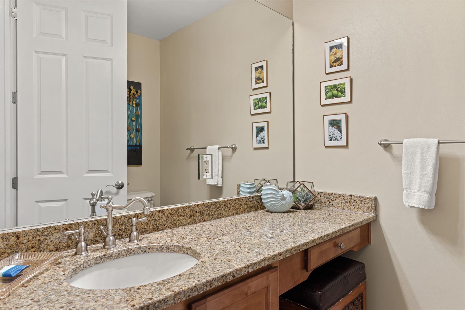 Half bathroom just off Kitchen area