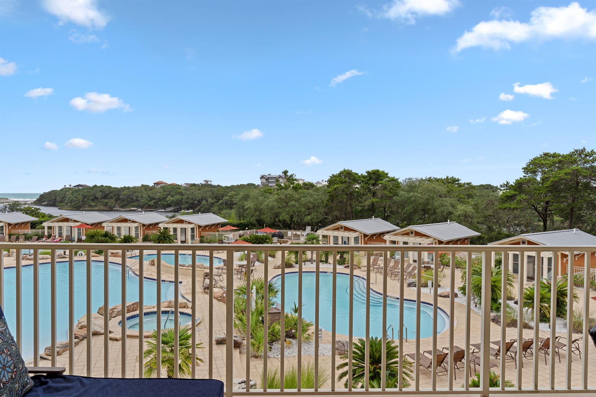 Beautiful water views from the private balcony of 2115.