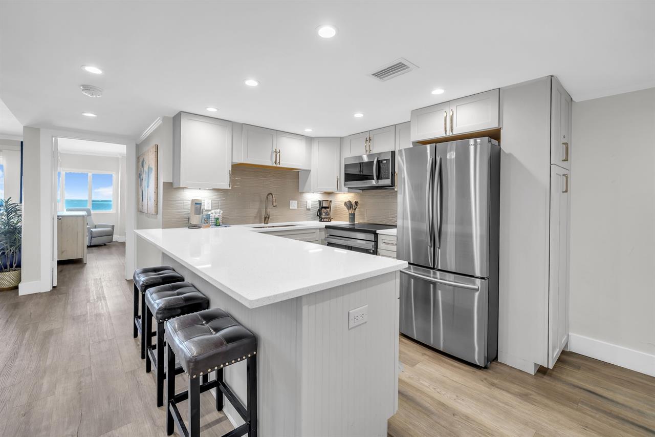 Kitchen counter for dining