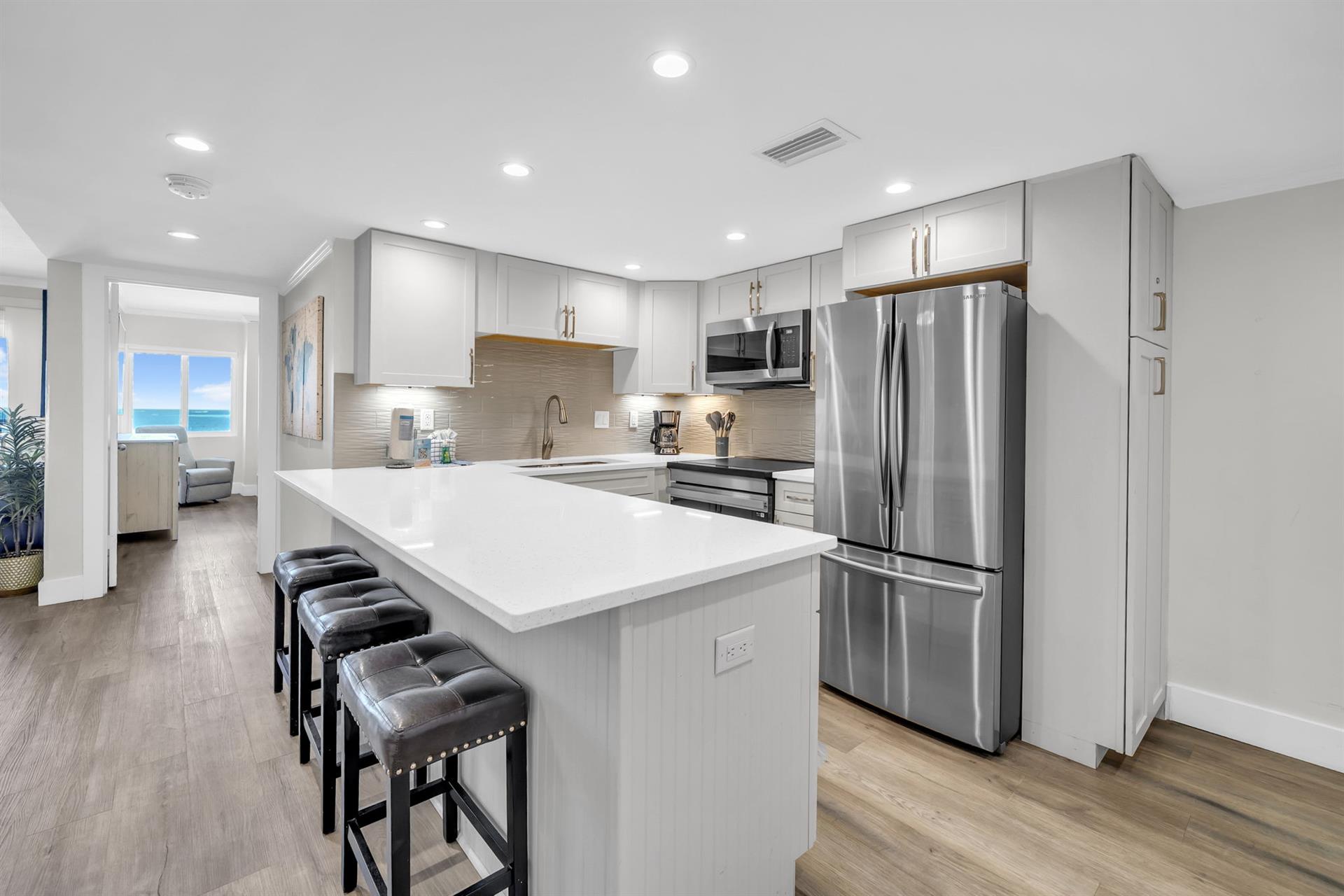Kitchen counter for dining