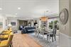 The openconcept living and dining area, create a welcoming retreat for gathering and unwinding together.