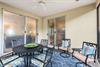 The private screened patio offers seamless indooroutdoor living just steps from the beach.