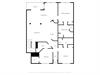 Floor plan showing the layout of this vacation rental