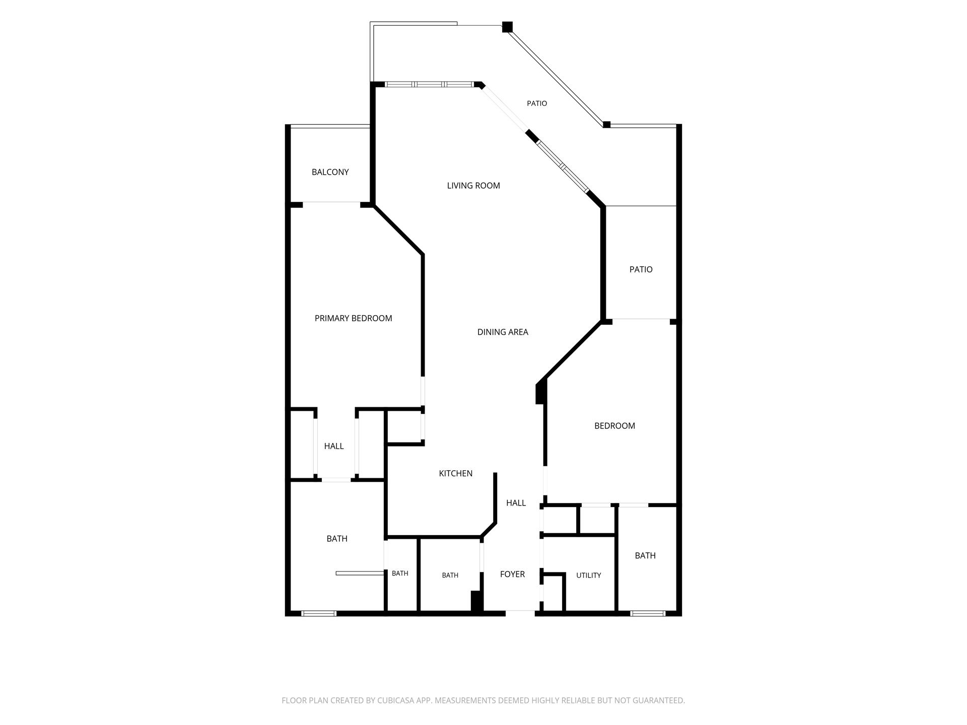 Floor plan showing the layout of this vacation rental