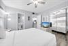 Queen bedding in guest bedroom