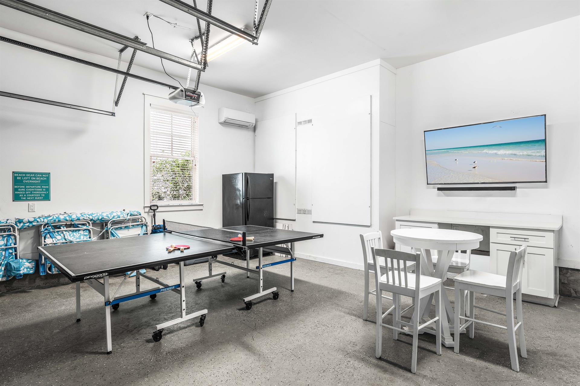 Game Room, Extra Fridge, Beach Gear and Flat Screen TV