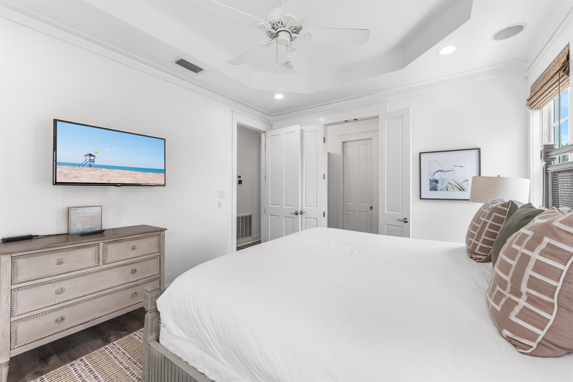 Second Floor Primary King Bedroom with En Suite Bath.