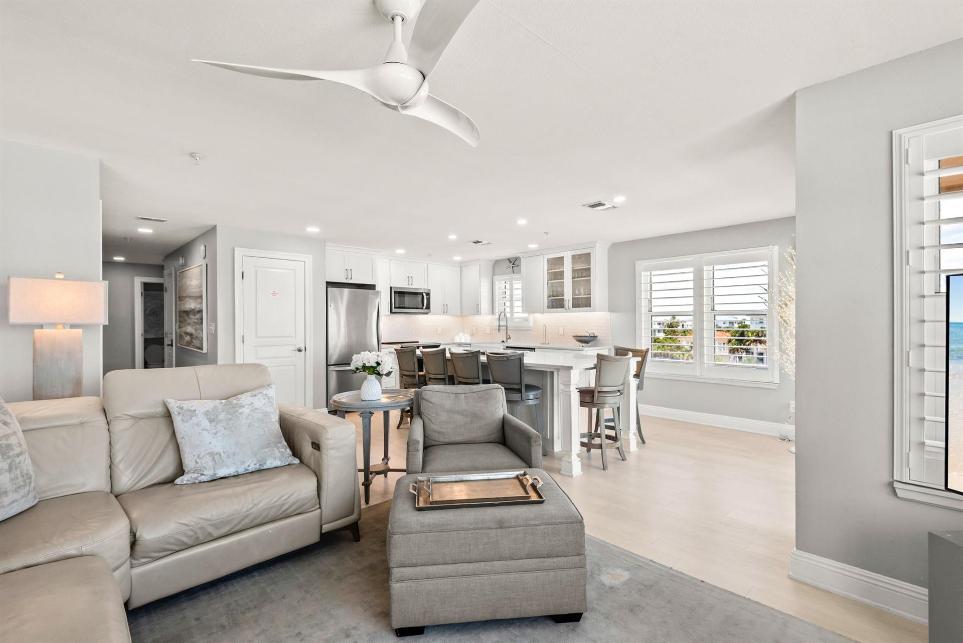 Enjoy the bright, openconcept space where your living room flows seamlessly into a modern kitchen