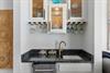 Wet Bar with Stand Alone Ice Maker