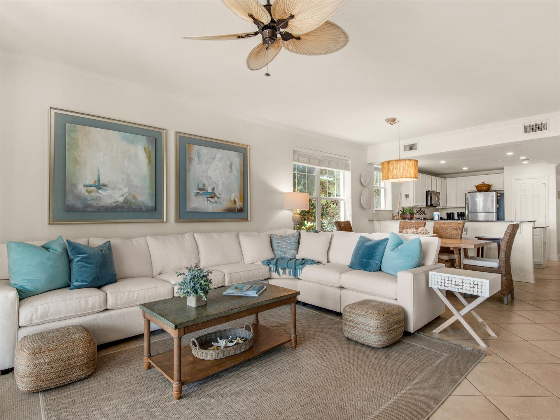 Comfortable living area seating