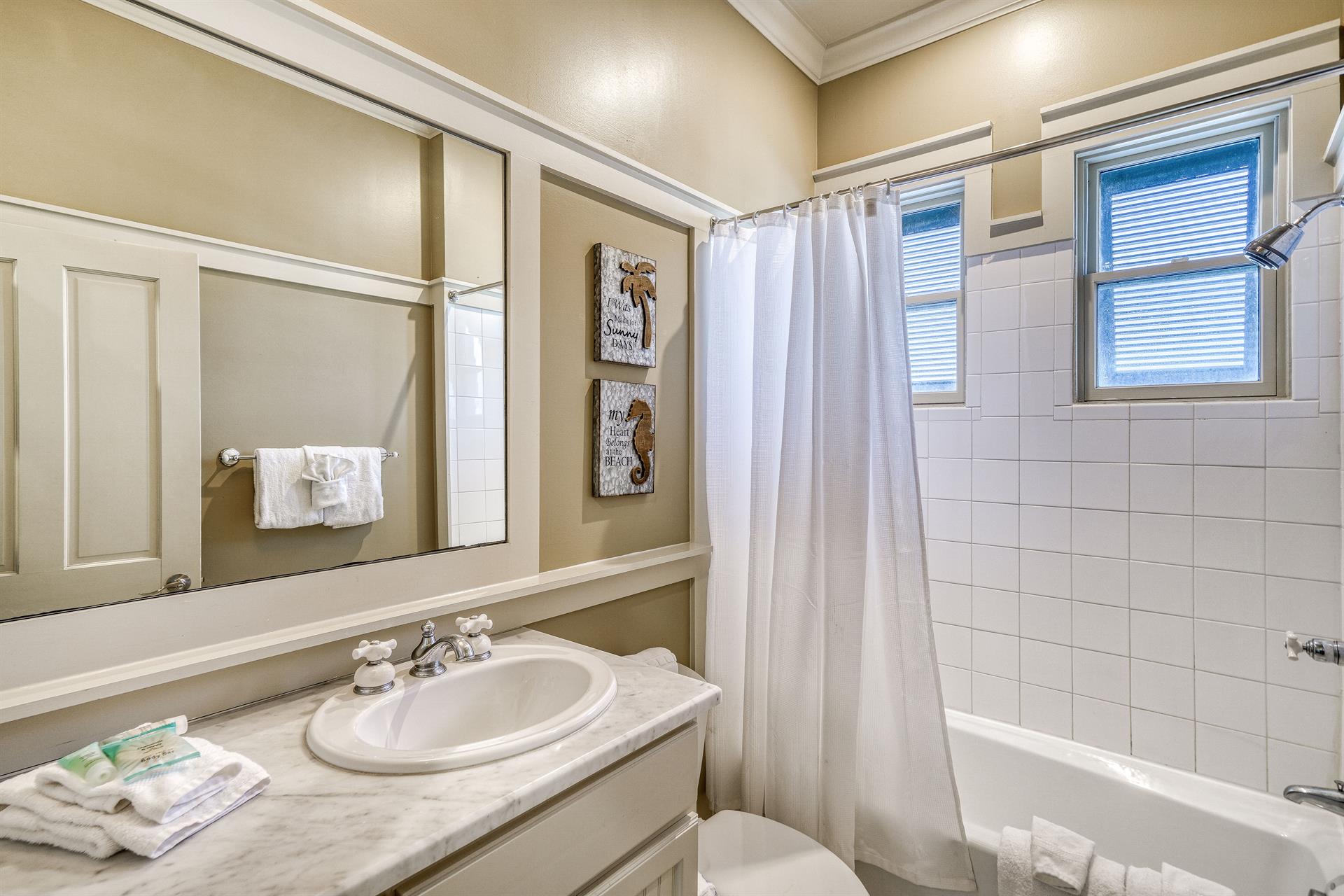 3rd Floor Ensuite Bathroom for the King Guest Bedroom with BathtubShower Combination