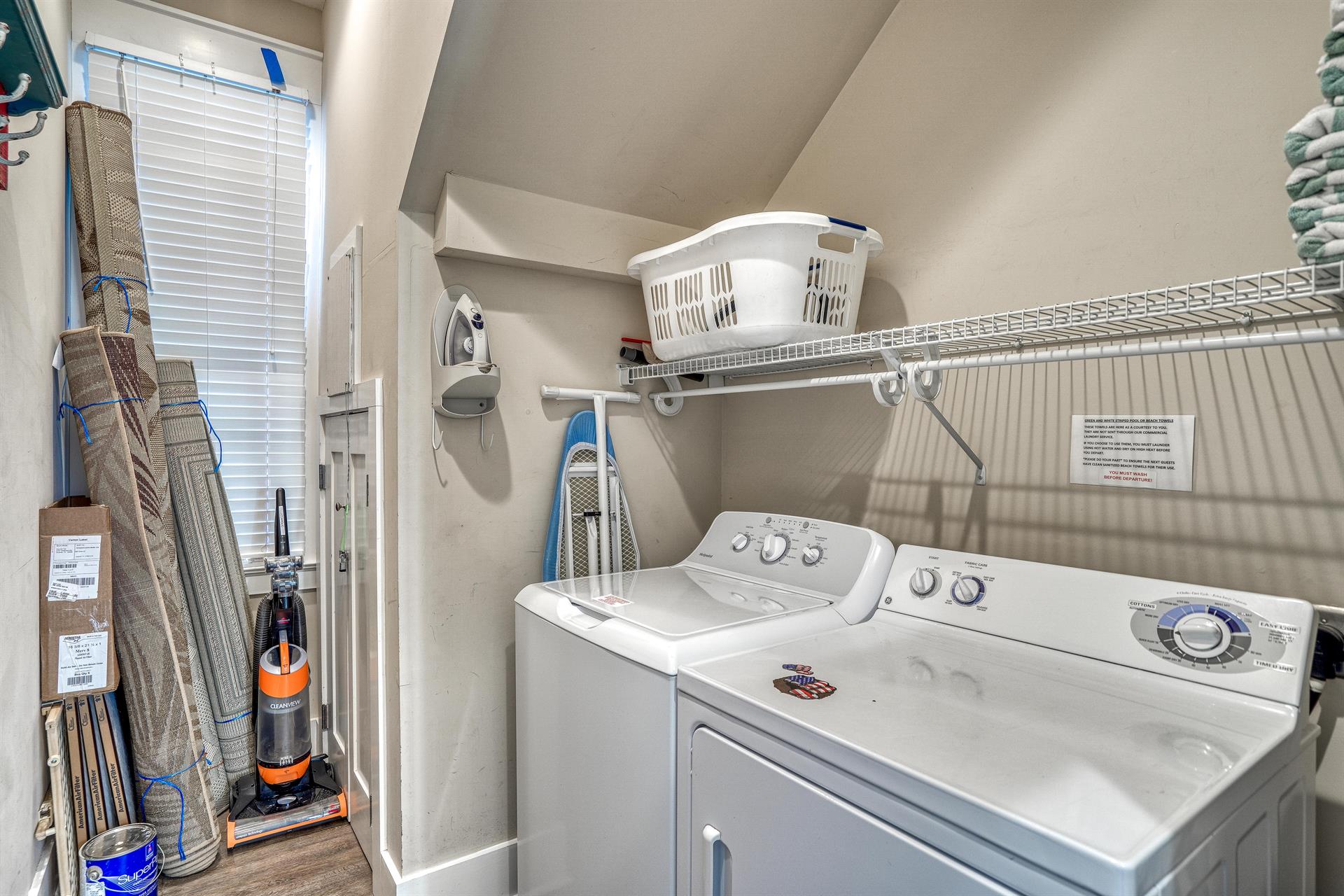 Laundry day made easy — this rooms got your back and your beach towels