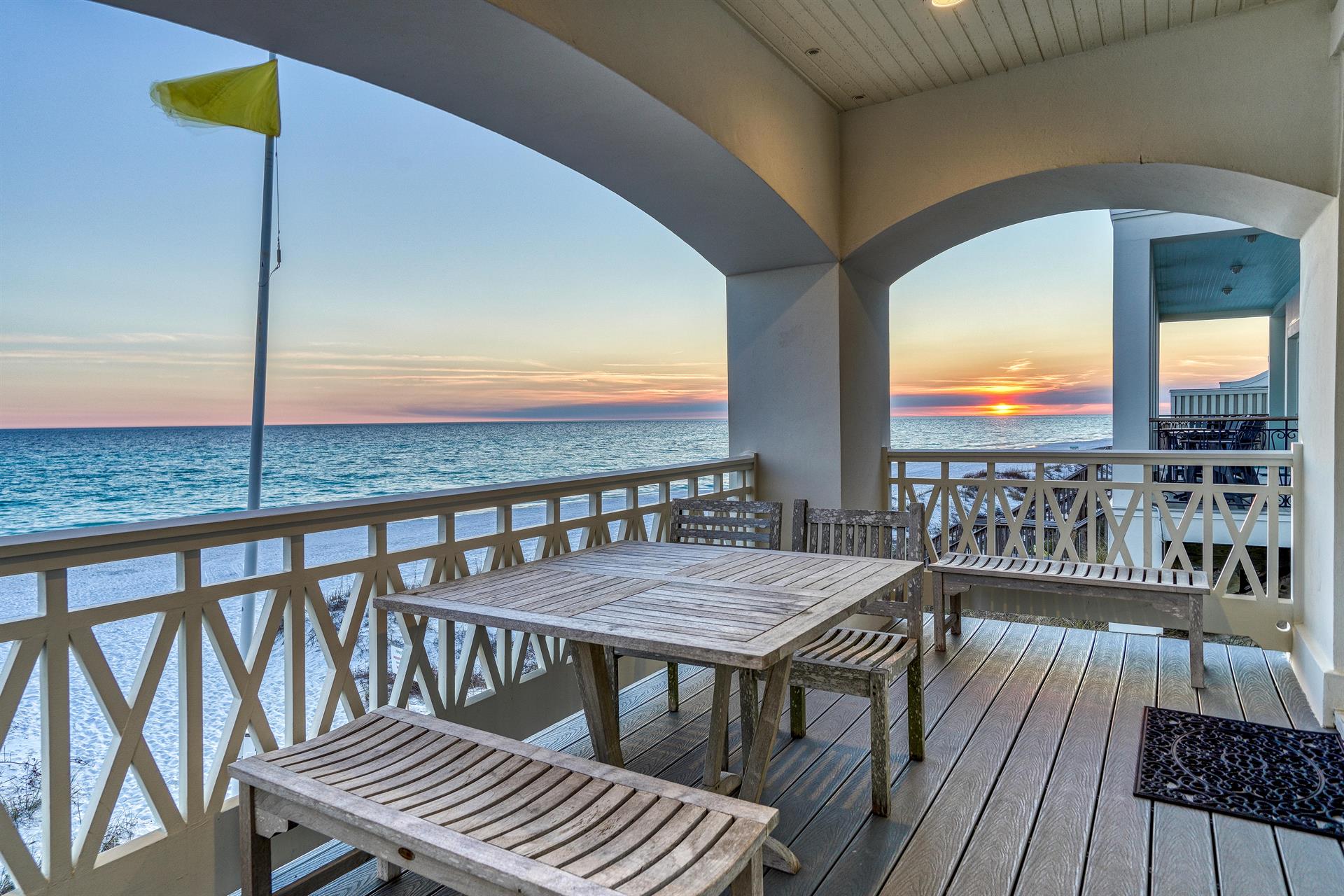 1st Floor Balcony with Sunset Views