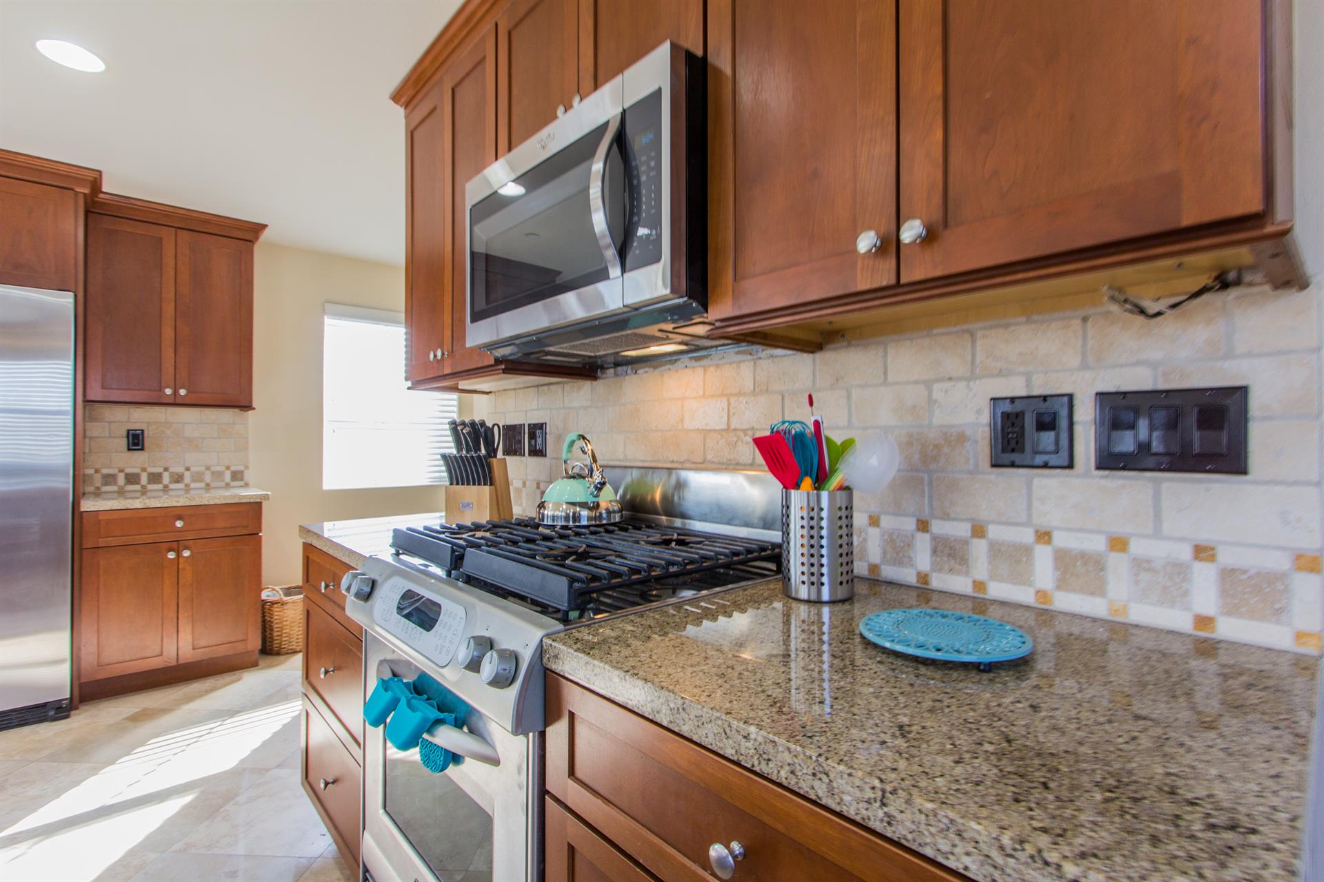 Kitchen with new appliances