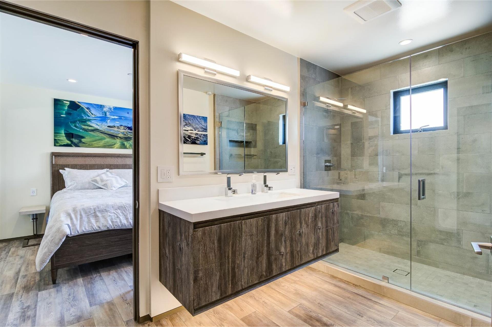 Bedroom with ensuite bath