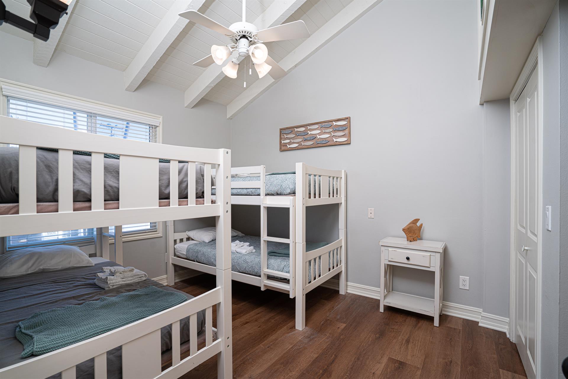 Unit A bunk Room from hall