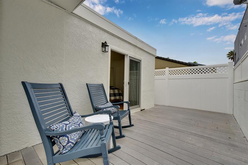 Private Patio attached to Bedroom 2