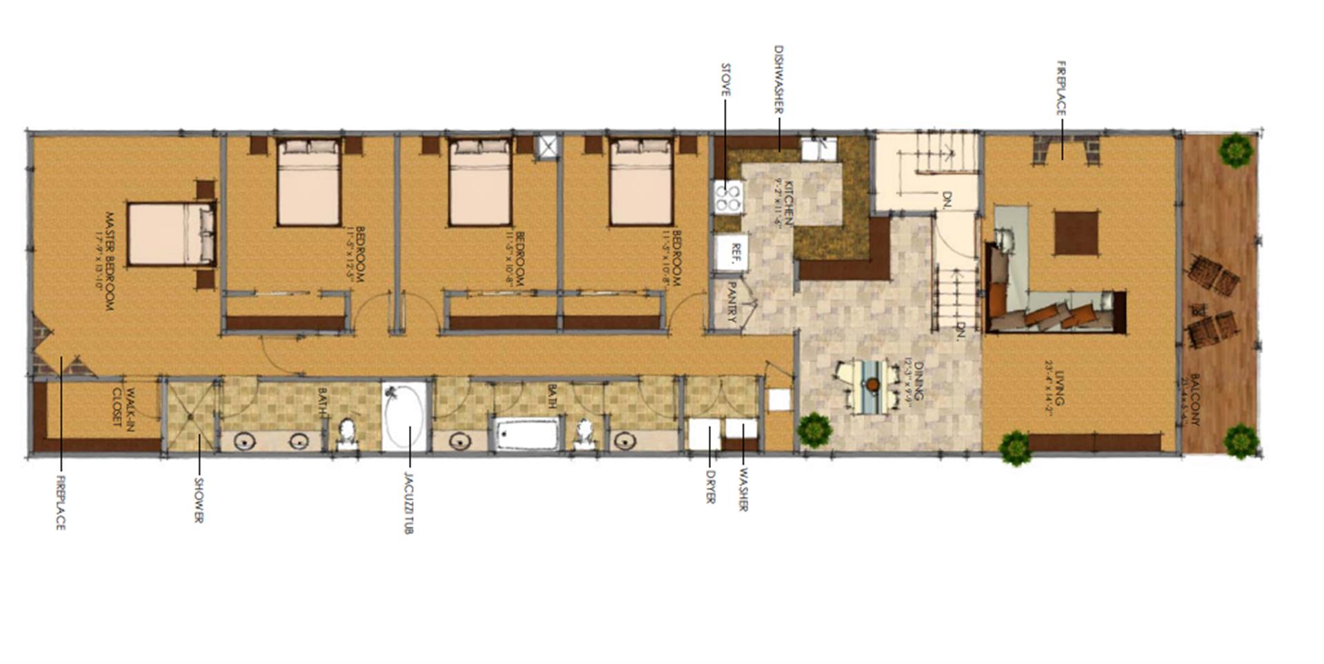4821 River Floor Plan