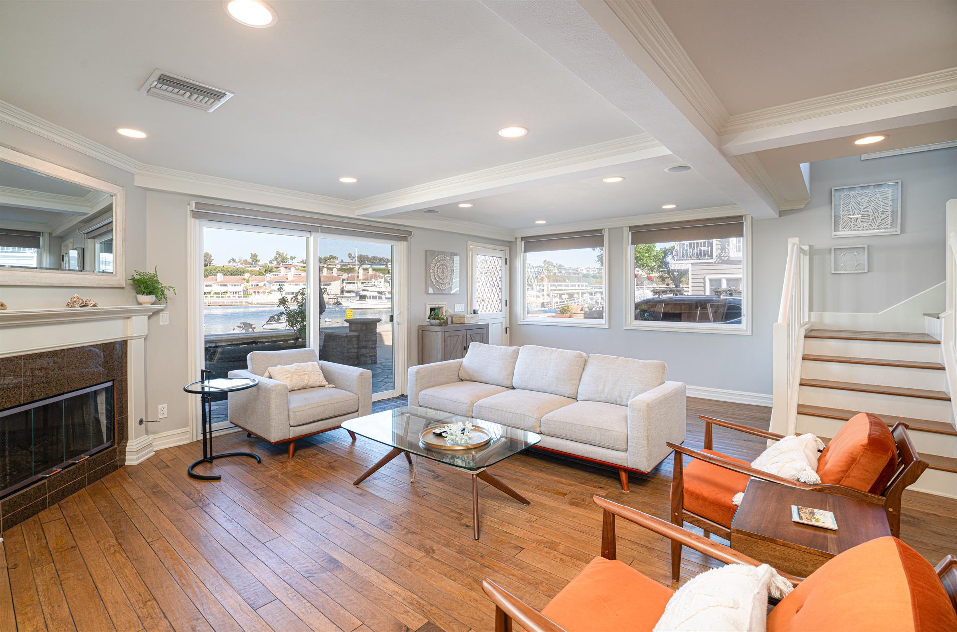 Unit A Living with View and Stairs