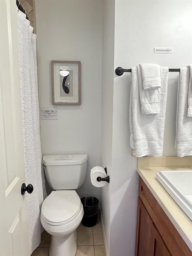 Unit A back bed bathroom main