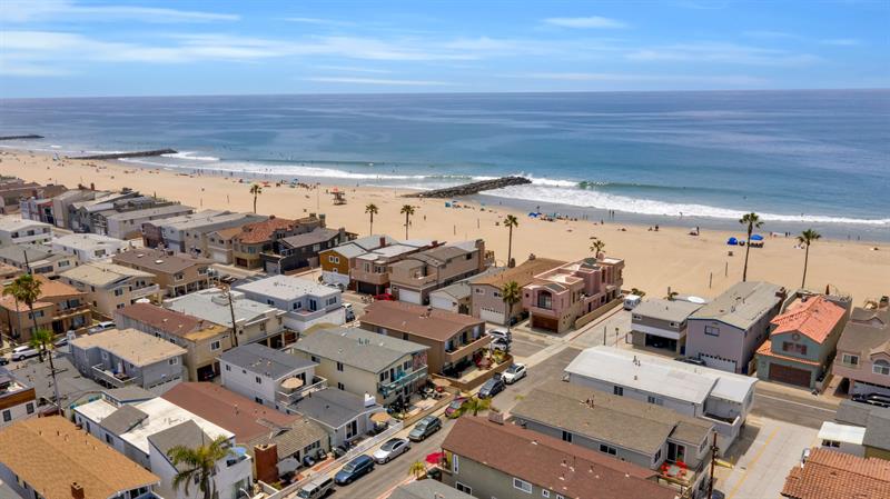 Aerial showing beach