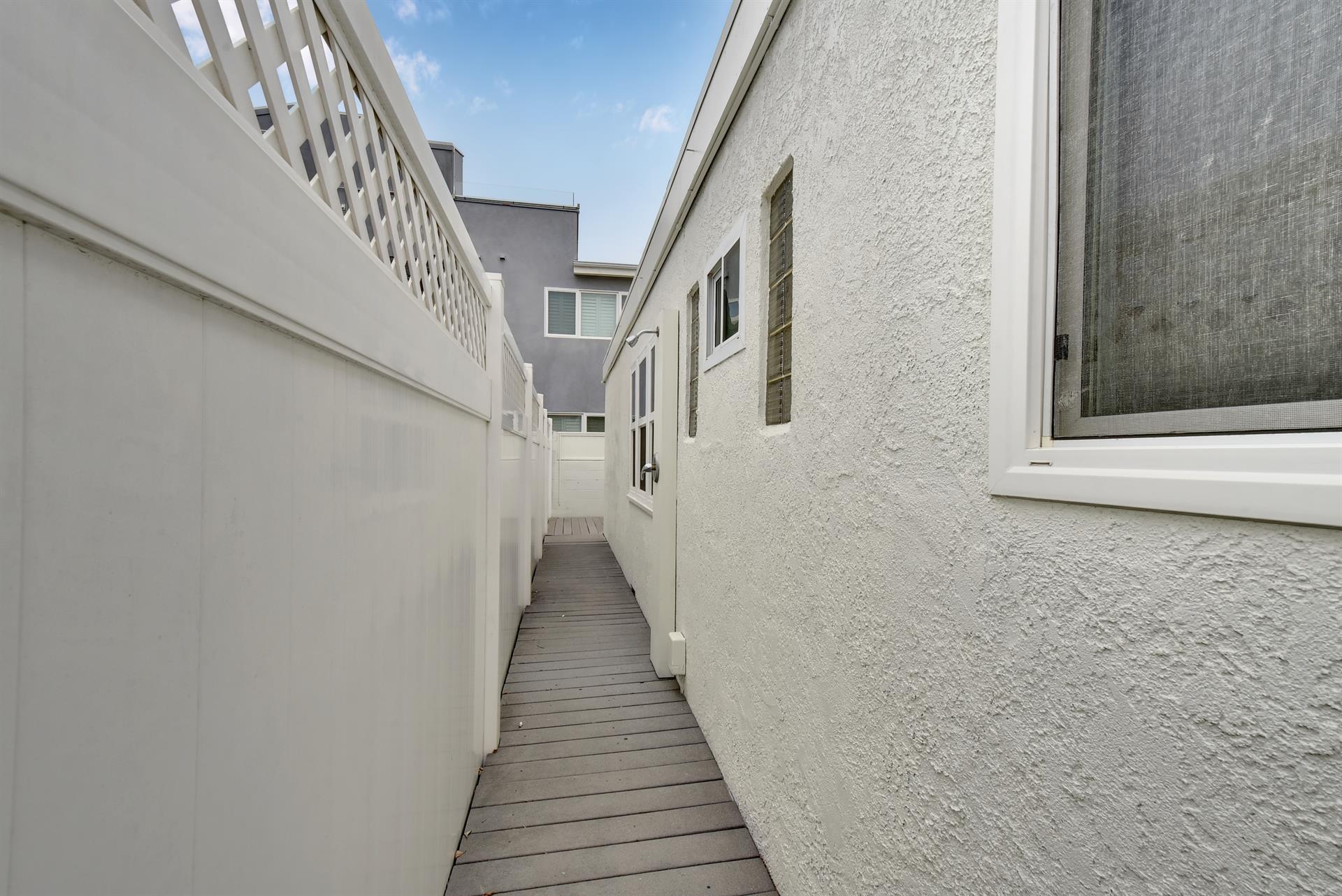 Sideyard with Outdoor Shower