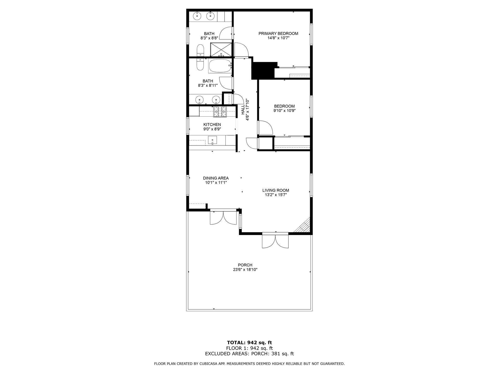 1404 West Oceanfront A Floorplan