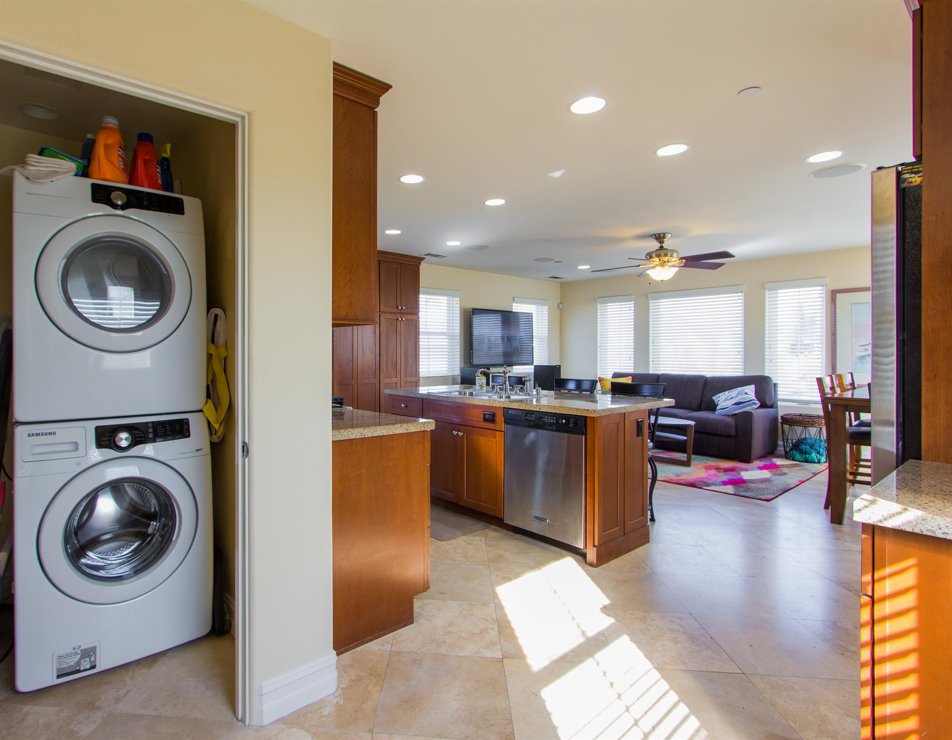 Washer and dryer in unit