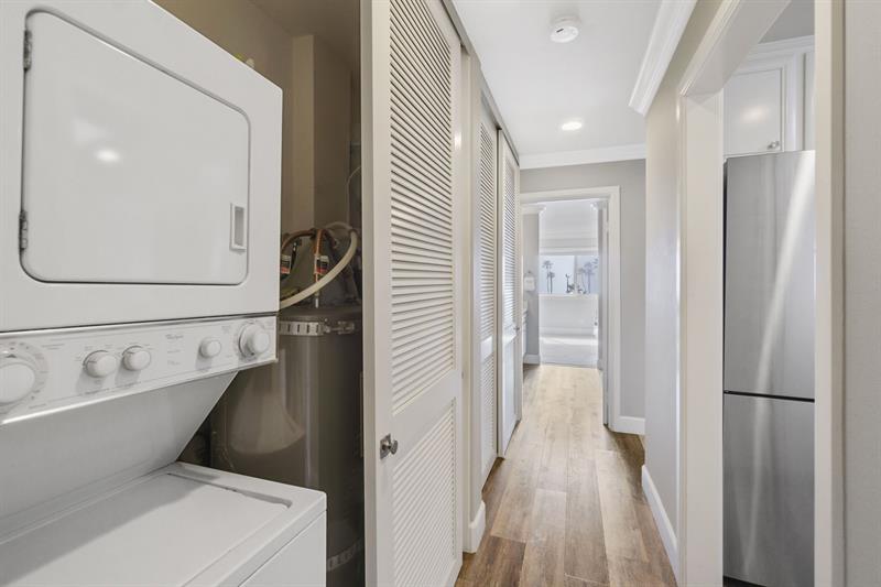 In unit washer and drier