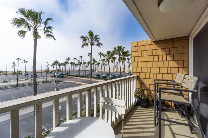 Private balcony off living area and master bedroom with ocean front views