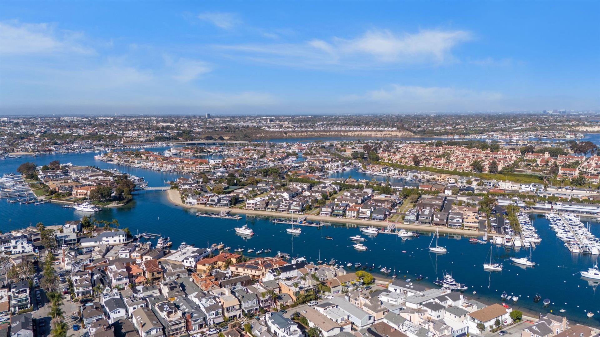 Balboa Bay  Island Aerial View