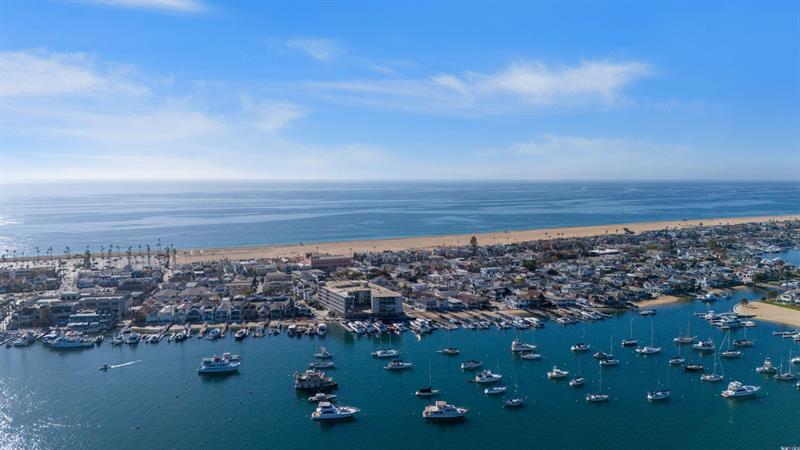 Balboa Bay  Peninsula Aerial View