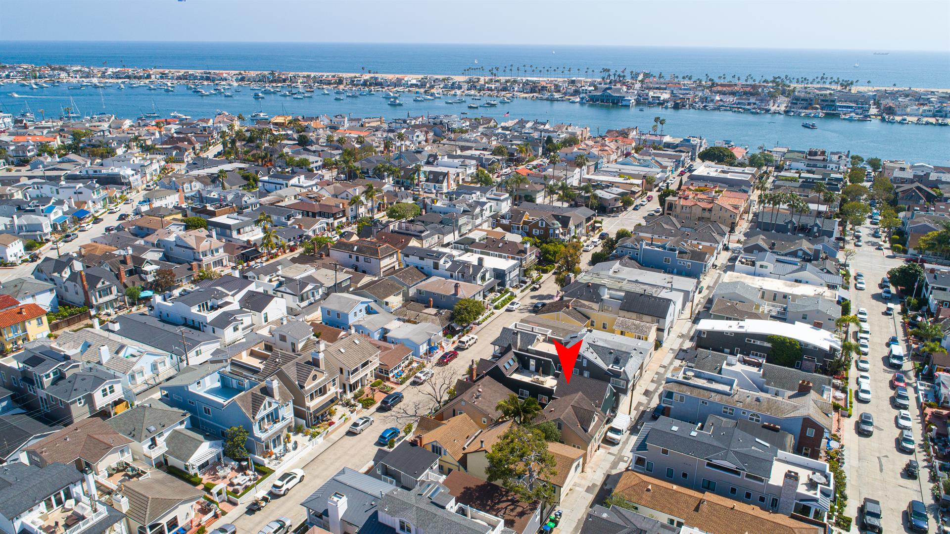 Aerial View Balboa Island