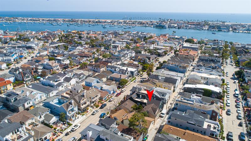 Aerial View Balboa Island