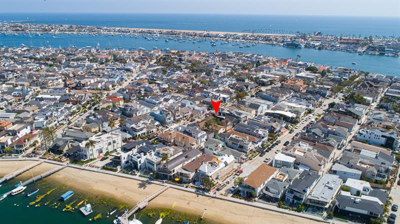 Aerial View Balboa Island