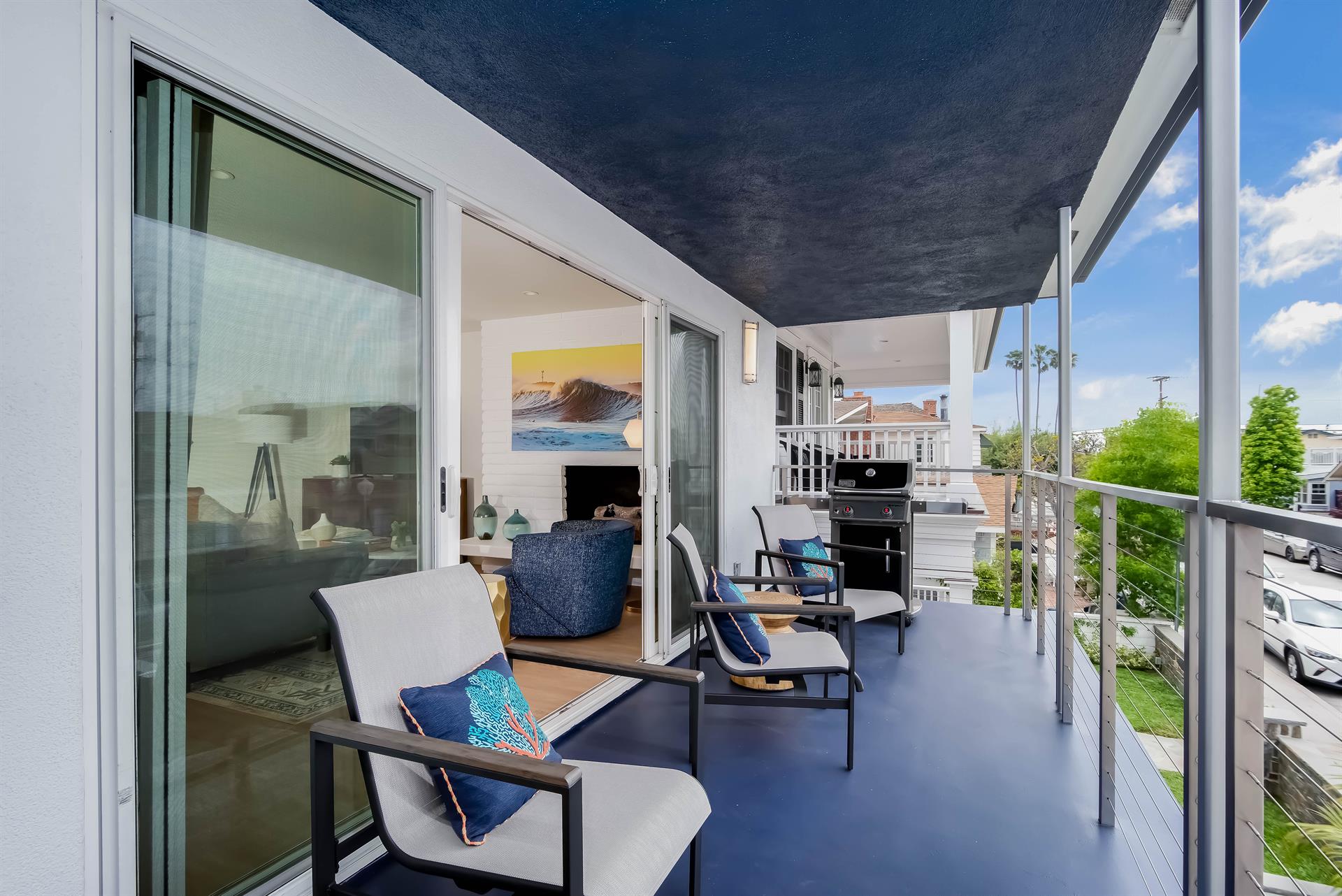 Covered Deck  Barbeque