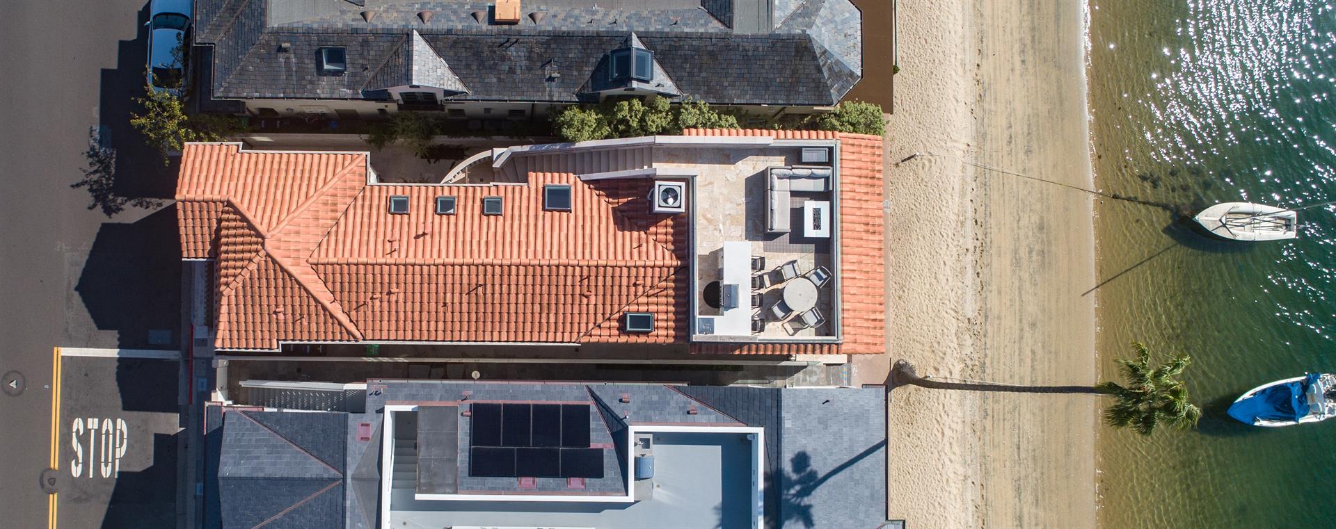 Aerial view above the home