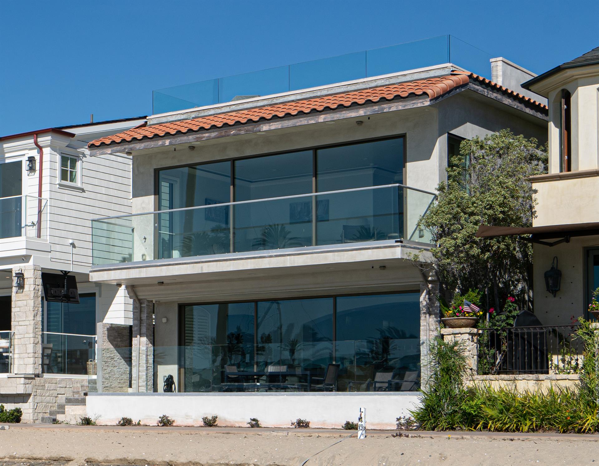 Front of the home from the bay