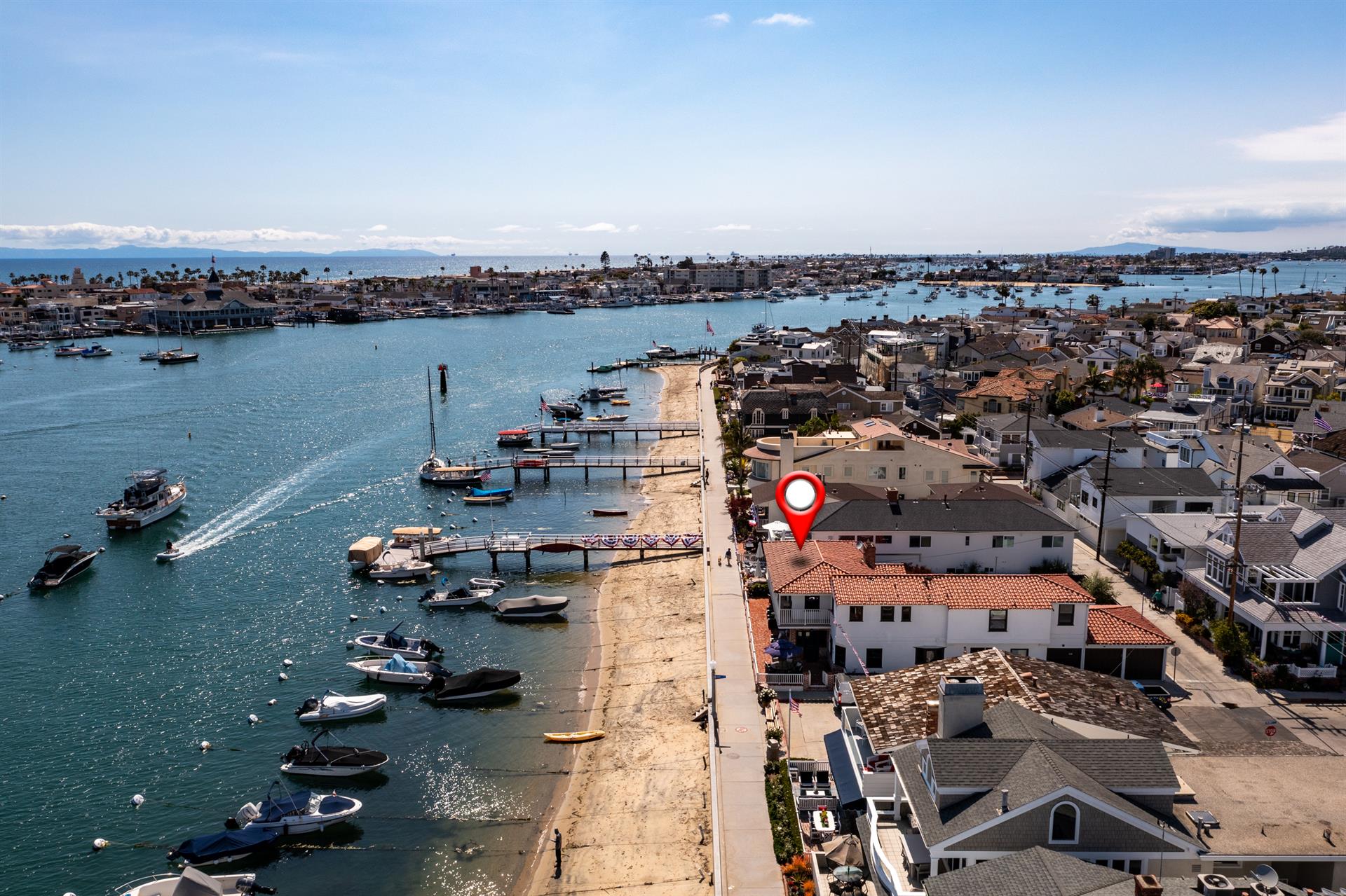 Aerial View with Home Pinpoint