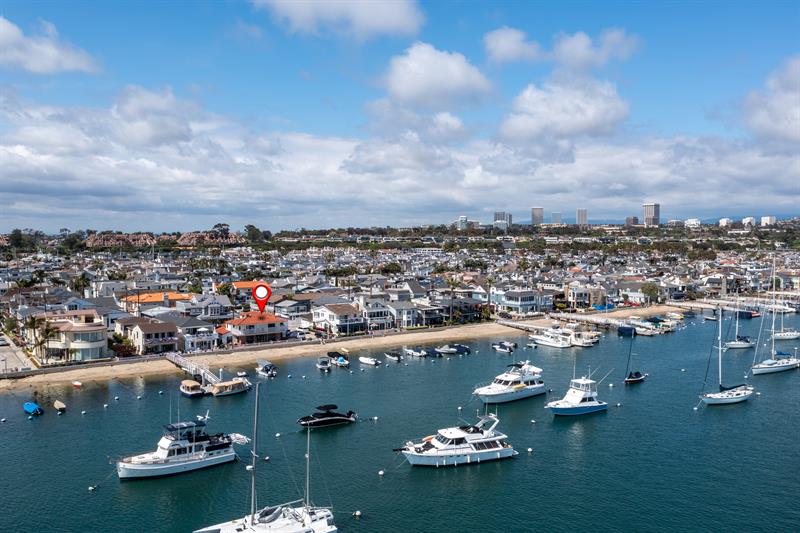 Aerial View with Home Pinpoint