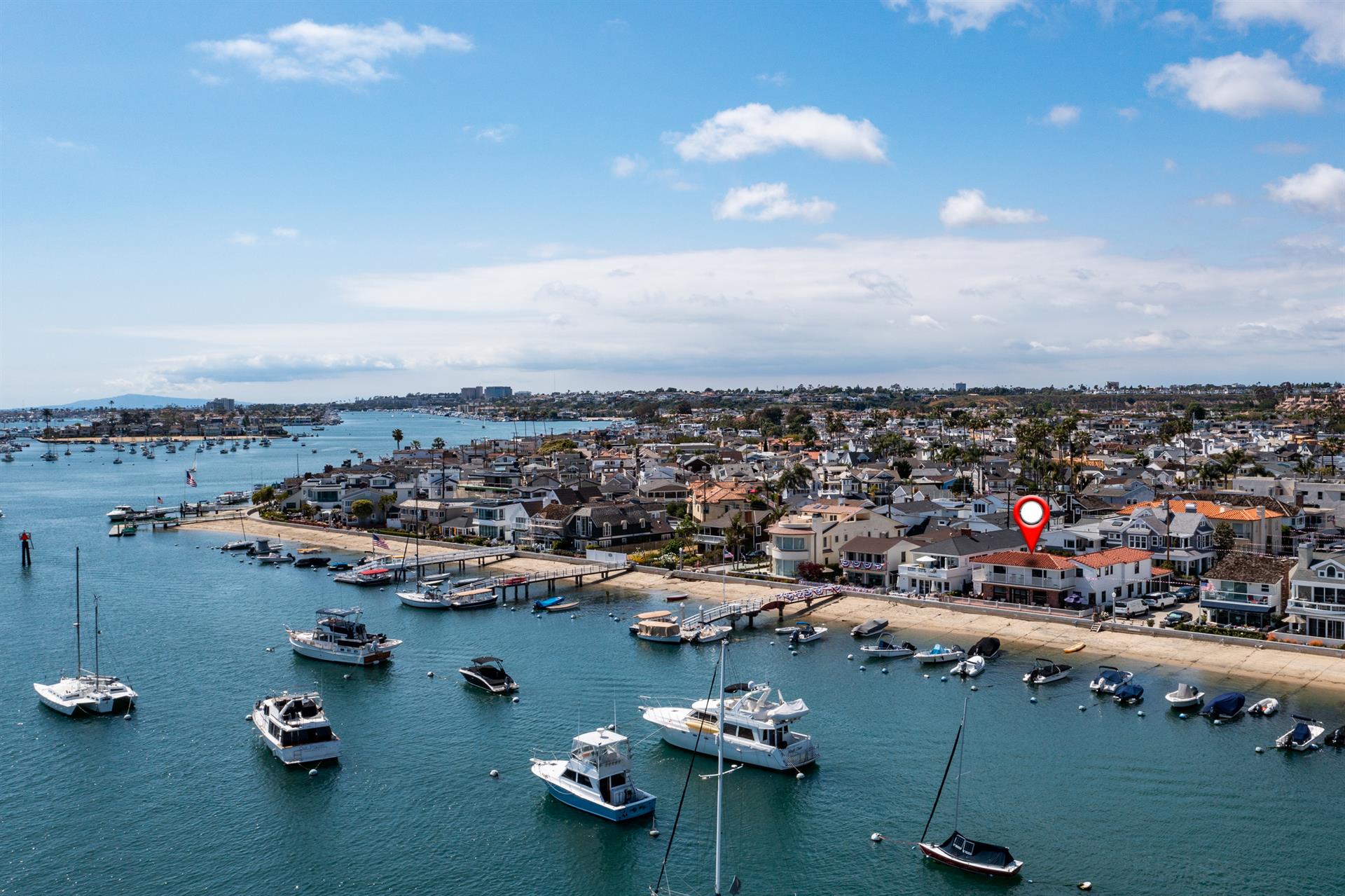 Aerial View with Home Pinpoint