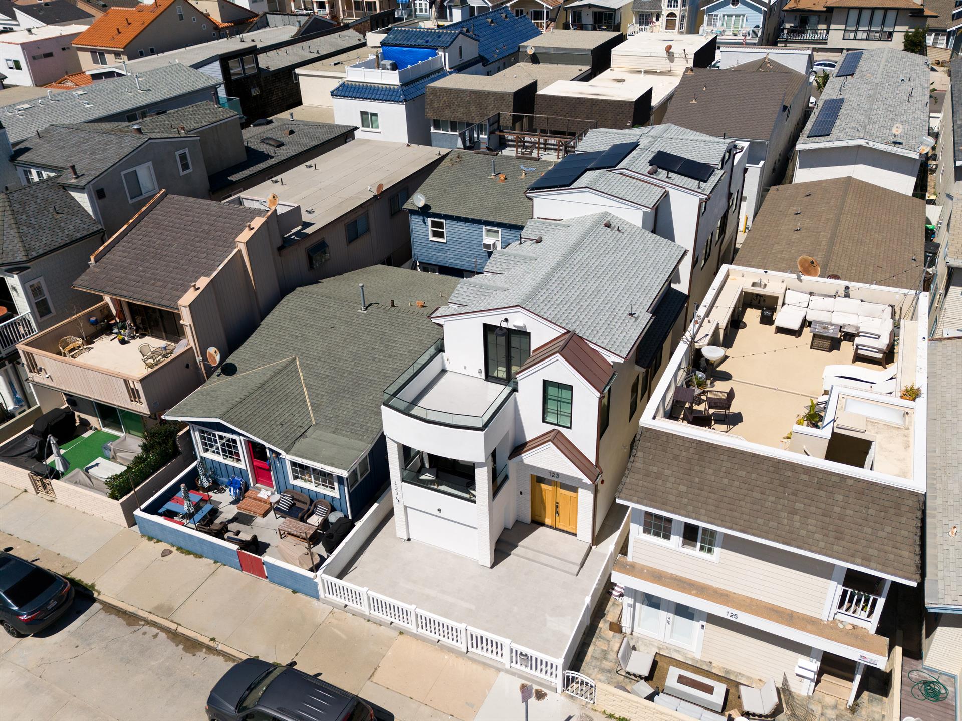 Aerial home  street