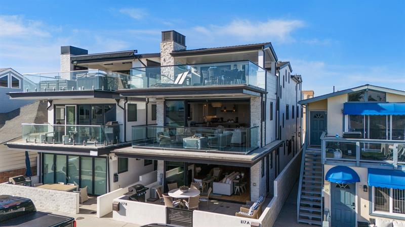 View of home from beach