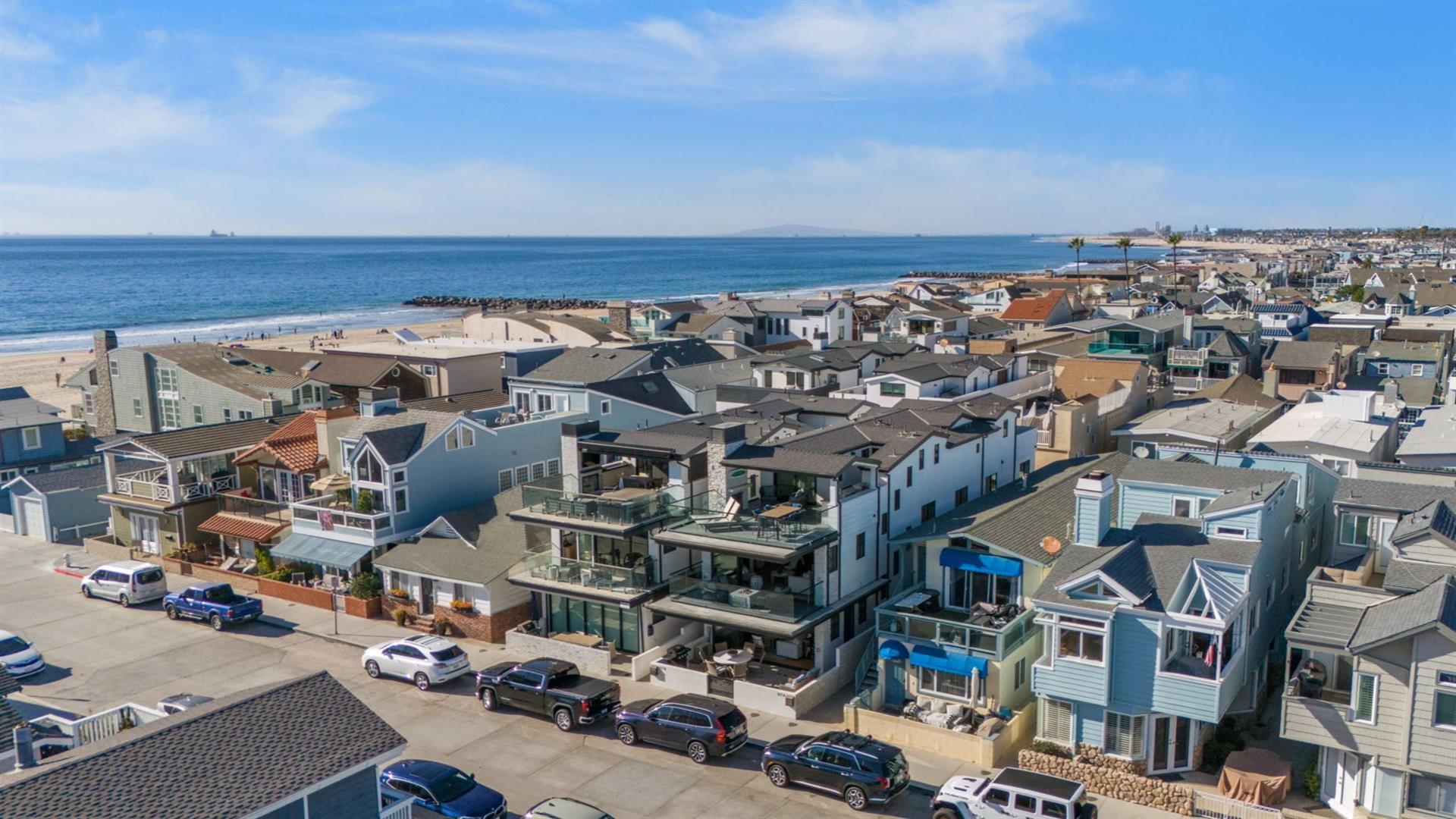 Aerial view of home  street