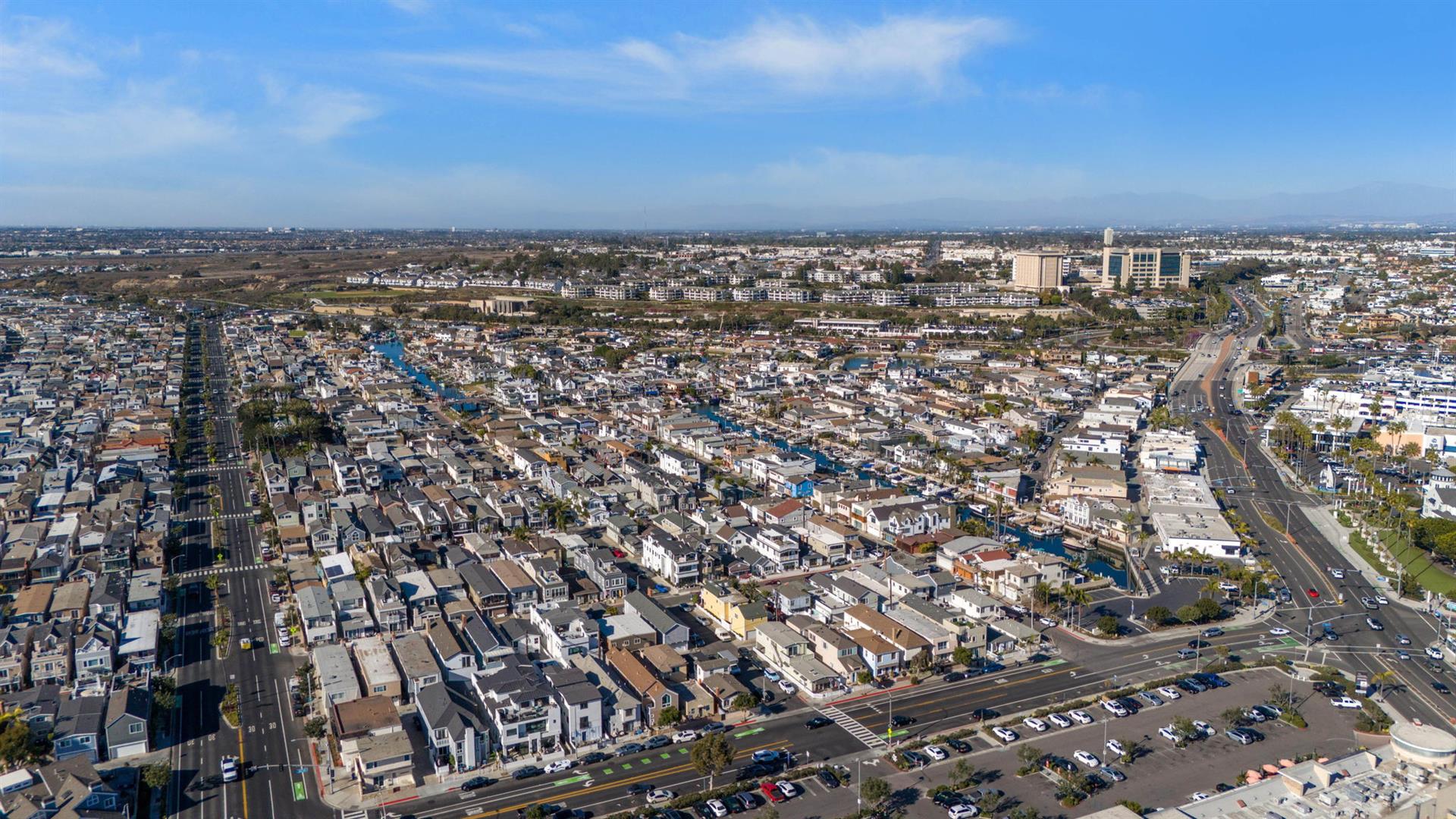 Aerial view of Newport